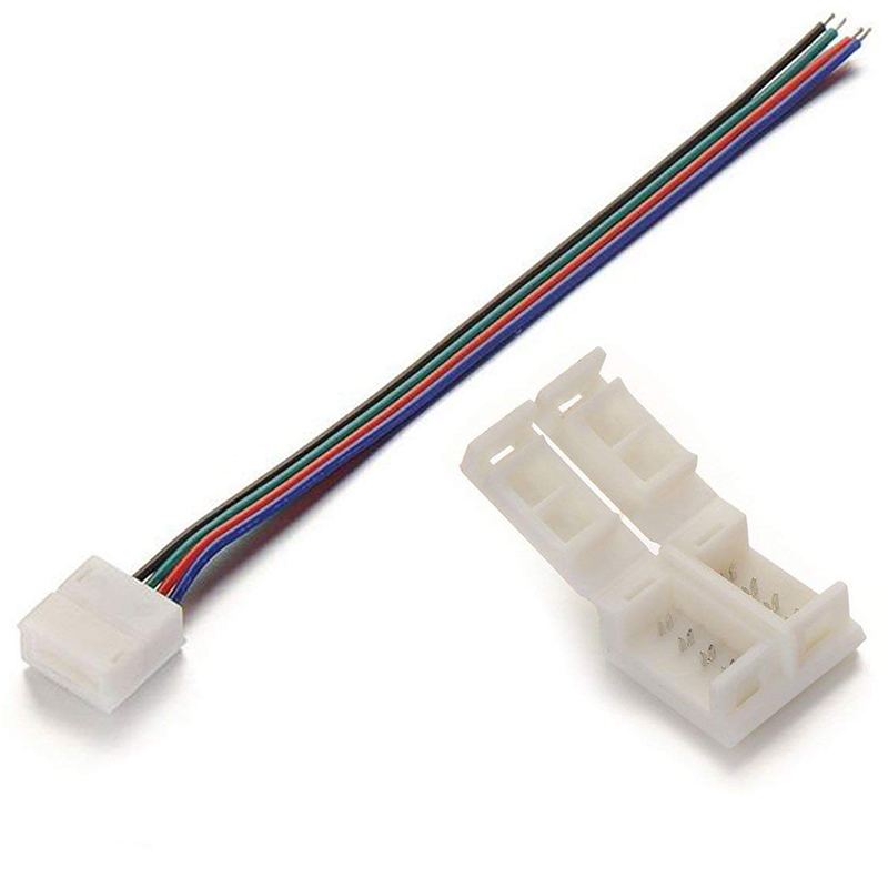 4 pin LED Strip Connector Kits for 5050 RGB Waterproof Strip lights 4 pin LED Strip Connector Kits for 5050 RGB Waterproof Strip lights